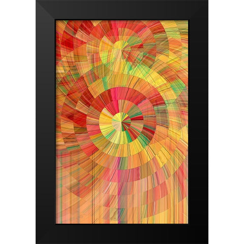Lollipop Black Modern Wood Framed Art Print by Manlove, David