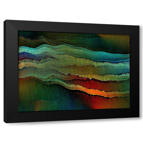 Polar Light Black Modern Wood Framed Art Print with Double Matting by Manlove, David