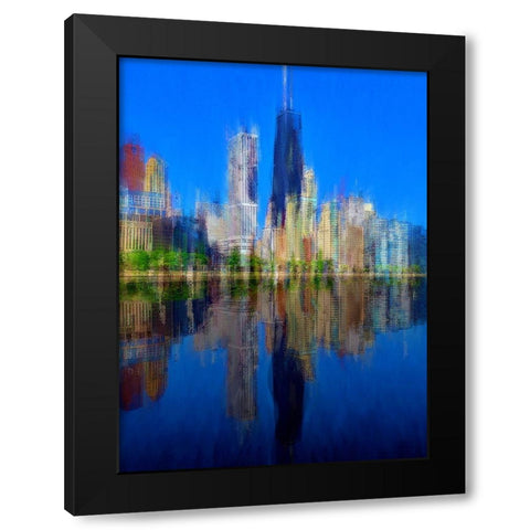 Hancock 3 Black Modern Wood Framed Art Print with Double Matting by Manlove, David