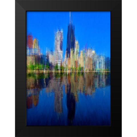 Hancock 3 Black Modern Wood Framed Art Print by Manlove, David
