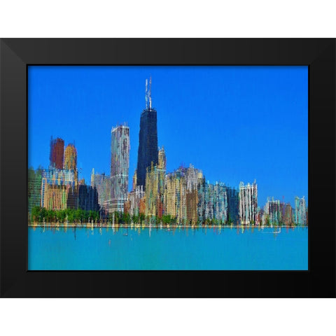 Hancock 6 Black Modern Wood Framed Art Print by Manlove, David