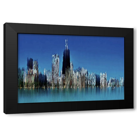 Hancock Black Modern Wood Framed Art Print with Double Matting by Manlove, David