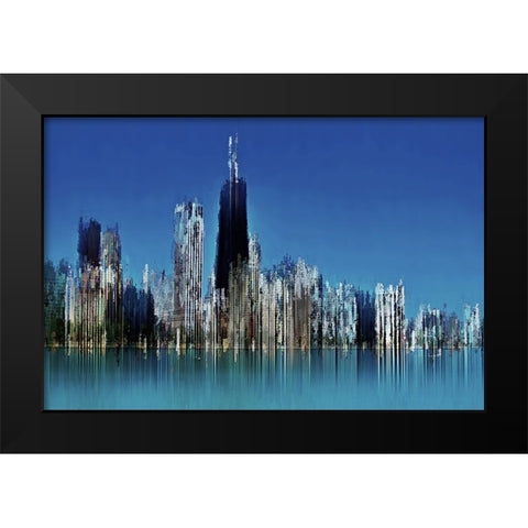 Hancock Black Modern Wood Framed Art Print by Manlove, David