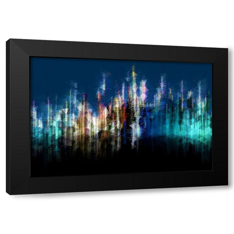 Dusk B Black Modern Wood Framed Art Print by Manlove, David