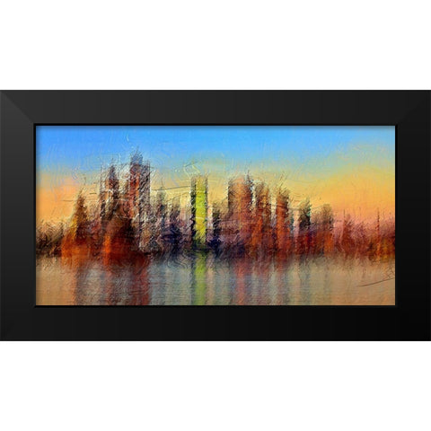 Sydney Black Modern Wood Framed Art Print by Manlove, David