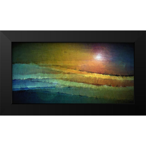 The Lighthouse Black Modern Wood Framed Art Print by Manlove, David