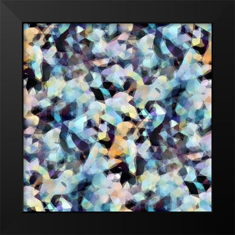 Frosty Black Modern Wood Framed Art Print by Manlove, David