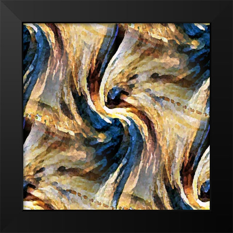 Sand Devil Black Modern Wood Framed Art Print by Manlove, David