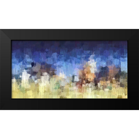 My City Digital Black Modern Wood Framed Art Print by Manlove, David