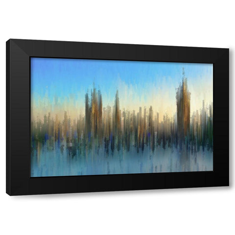 PixelWestminster Black Modern Wood Framed Art Print by Manlove, David