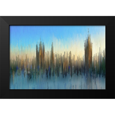 PixelWestminster Black Modern Wood Framed Art Print by Manlove, David