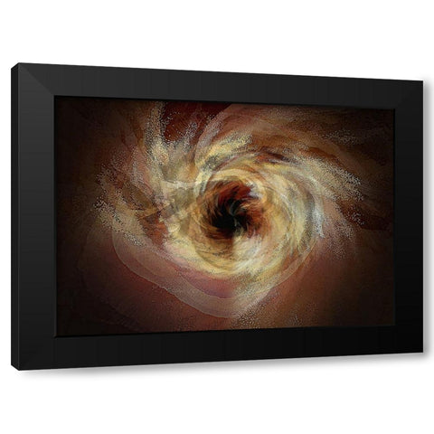 Black Hole Sun Black Modern Wood Framed Art Print with Double Matting by Manlove, David
