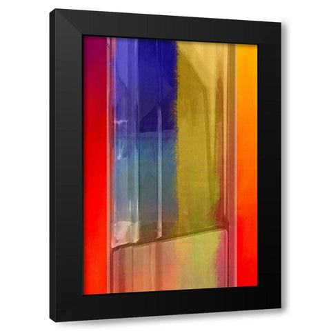Oil Lamp Black Modern Wood Framed Art Print with Double Matting by Manlove, David