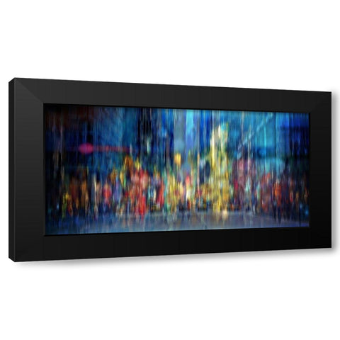 A Blur of Memories Black Modern Wood Framed Art Print with Double Matting by Manlove, David