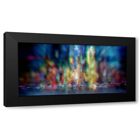 Neon Jungle Black Modern Wood Framed Art Print with Double Matting by Manlove, David