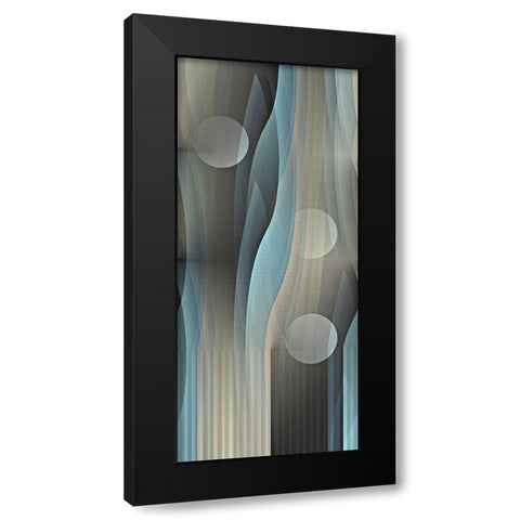 Macro Effervescence Black Modern Wood Framed Art Print with Double Matting by Manlove, David