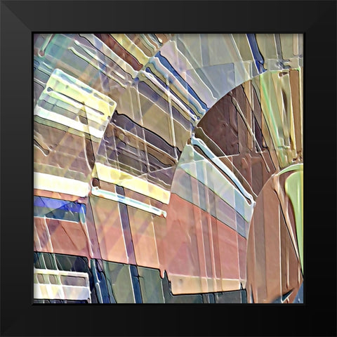 Lyricism A Black Modern Wood Framed Art Print by Manlove, David