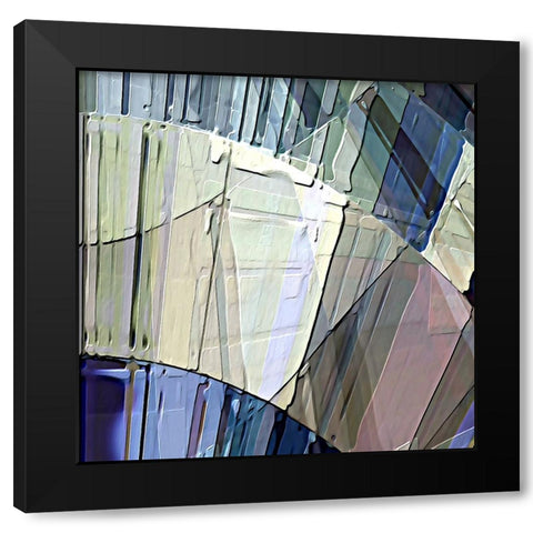 Lyricism F Black Modern Wood Framed Art Print with Double Matting by Manlove, David
