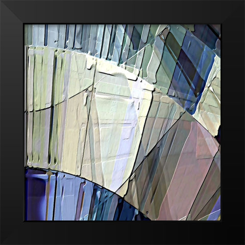 Lyricism F Black Modern Wood Framed Art Print by Manlove, David