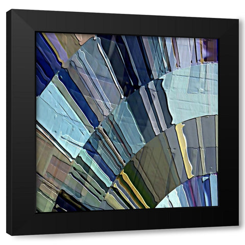 Lyricism G Black Modern Wood Framed Art Print with Double Matting by Manlove, David