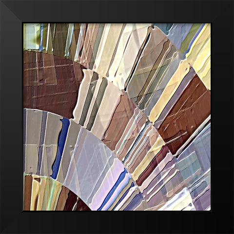 Lyricism H Black Modern Wood Framed Art Print by Manlove, David