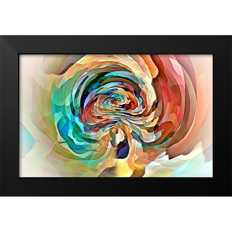 The Rose Tunnel Black Modern Wood Framed Art Print by Manlove, David