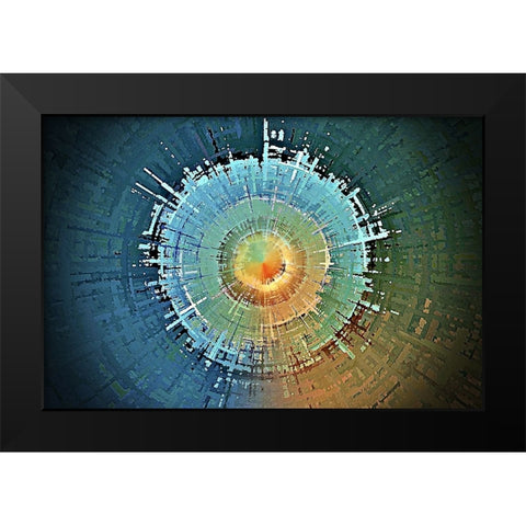 Alectrona 2 Black Modern Wood Framed Art Print by Manlove, David