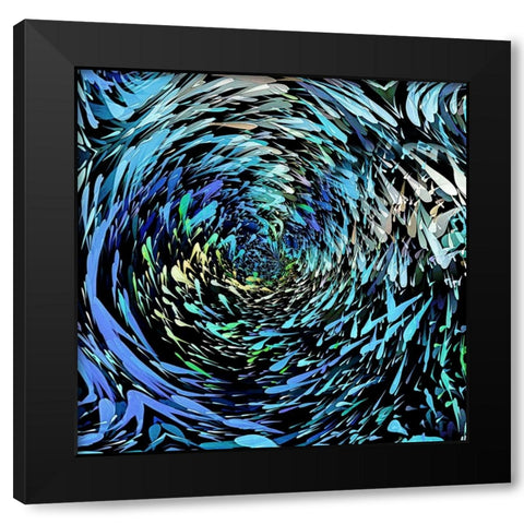 Schools 2 Black Modern Wood Framed Art Print by Manlove, David