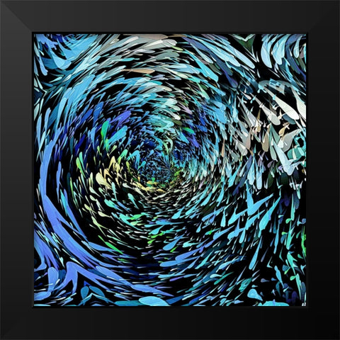 Schools 2 Black Modern Wood Framed Art Print by Manlove, David