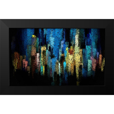 Atlantis Black Modern Wood Framed Art Print by Manlove, David
