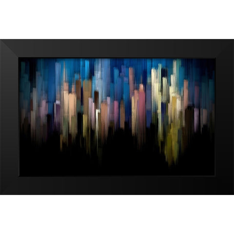 Spirits Rising Black Modern Wood Framed Art Print by Manlove, David