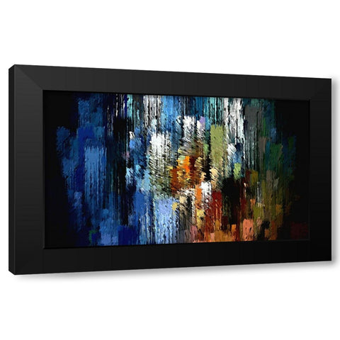 Urban Brush 2 Black Modern Wood Framed Art Print with Double Matting by Manlove, David