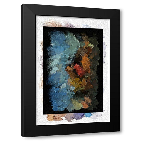 Illusion 1 Black Modern Wood Framed Art Print with Double Matting by Manlove, David