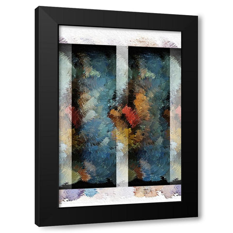 Illusion 2 Black Modern Wood Framed Art Print with Double Matting by Manlove, David
