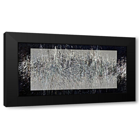 Droplets Splash R Black Modern Wood Framed Art Print by Manlove, David