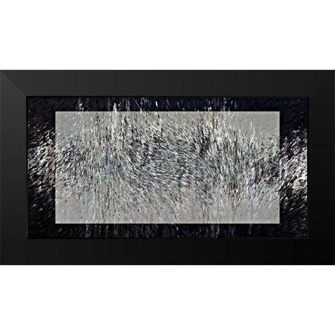Droplets Splash R Black Modern Wood Framed Art Print by Manlove, David