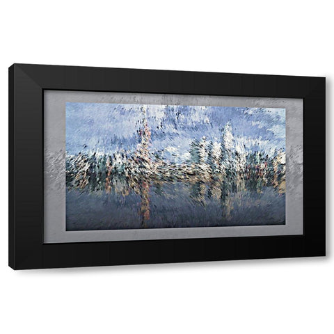 Shanghai Wind Black Modern Wood Framed Art Print by Manlove, David