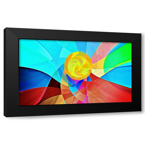 Sun 01032022 Black Modern Wood Framed Art Print with Double Matting by Manlove, David