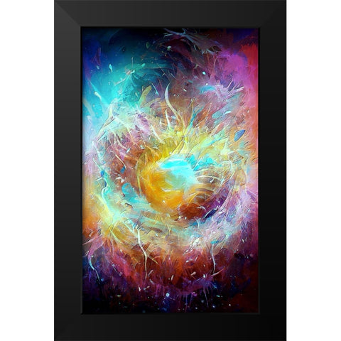 Ai Astronomy 1 Black Modern Wood Framed Art Print by Manlove, David
