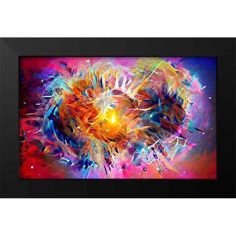 Ai Astronomy 2 Black Modern Wood Framed Art Print by Manlove, David