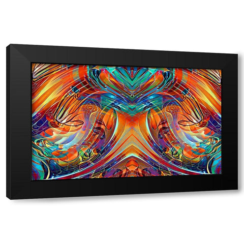 Glass Blower 3 Black Modern Wood Framed Art Print by Manlove, David