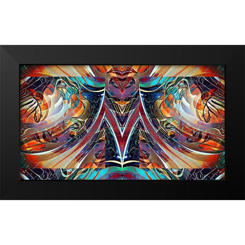 M2 Black Modern Wood Framed Art Print by Manlove, David
