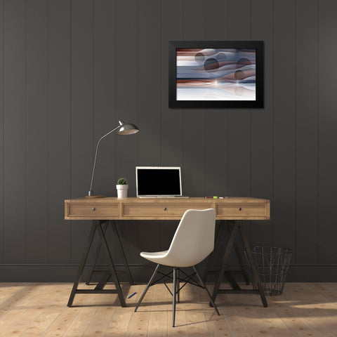 Alien Horizon 1 Black Modern Wood Framed Art Print by Manlove, David