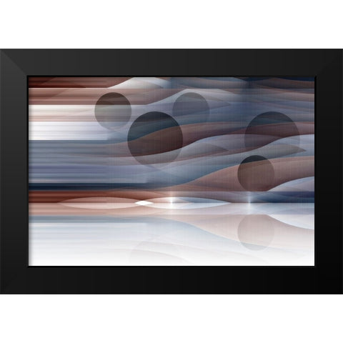 Alien Horizon 1 Black Modern Wood Framed Art Print by Manlove, David