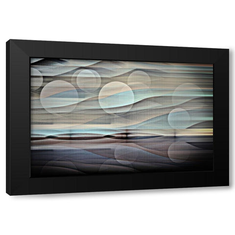 Alien Horizon R Black Modern Wood Framed Art Print with Double Matting by Manlove, David