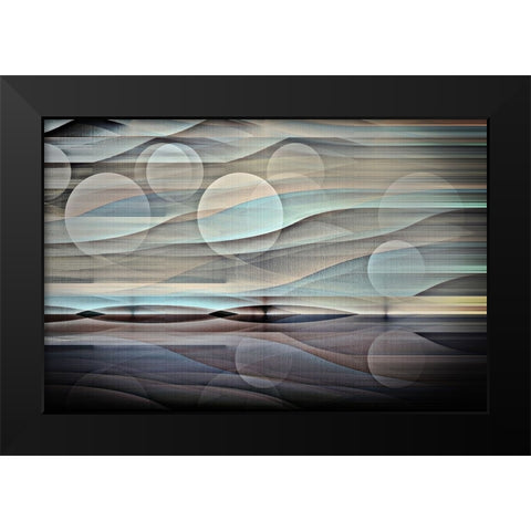 Alien Horizon R Black Modern Wood Framed Art Print by Manlove, David