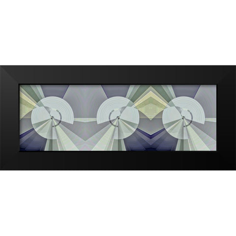 3 Tubes Black Modern Wood Framed Art Print by Manlove, David