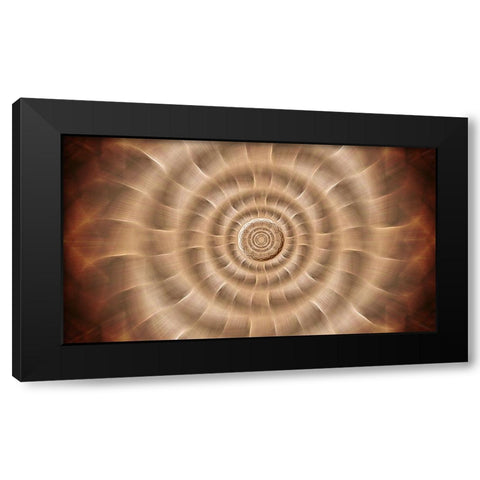 Fire Rotor Zoom Black Modern Wood Framed Art Print by Manlove, David