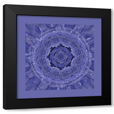 Very Peri Mideval Black Modern Wood Framed Art Print with Double Matting by Manlove, David