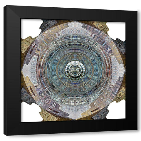 Zoe Black Modern Wood Framed Art Print by Manlove, David